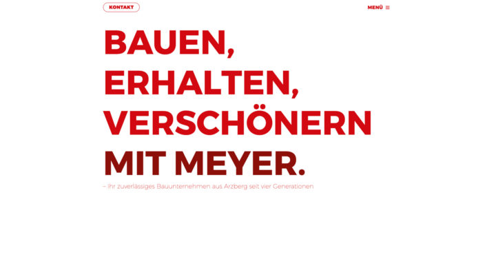 Website von Meyer baut